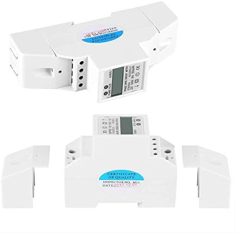 10-40A Digital LCD Single-Phase Energy Meter DIN-Rail Electric Meter Electronic KWh Meter Power Consumption Monitor