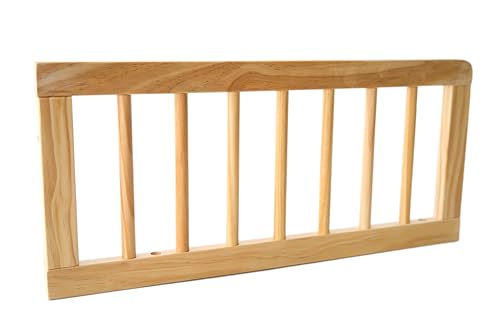 Albert Baby Toddler Safety Guard Rail for Astin 3-in-1 Convertible Baby Crib, Solid Wood Safety Rail for Toddler Bed Conversion, (Model A10201) (Natural)