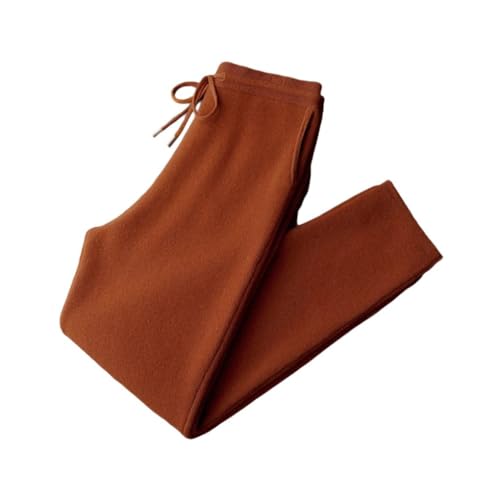 DBFBDTU Men's Knit Trousers Winter Thick Pencil Pants Soft Warm Cashmere Basic Casual Pant