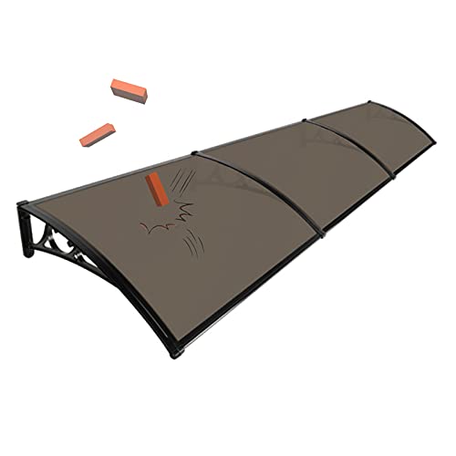 LIANGJUN Auvent De Porte Entrée Marquise, Aérien Polycarbonate Toiture Auvents, Pluie Neige Protection Balcon Couvrir pour Extérieur Paroi Latérale La Fenêtre, Format Personnalisé (Size : 300X60cm)