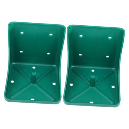 Boîte à lécher le sel pour moutons et chevaux en PP - Support 2 pièces grande taille pour bétail