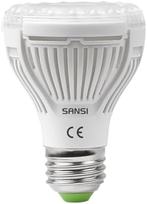 SANSI 10 W LED Plant Lamp Full Spectrum E27, Grow Light for Indoor Plants, Plant Growth Light for Seedling, Garden, Flowers, Greenhouse, Hydroponics, Horticulture
