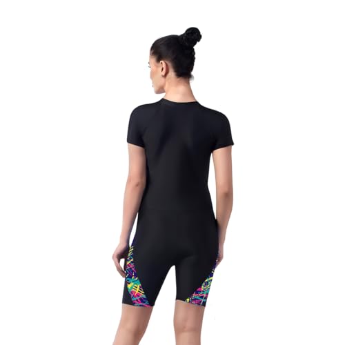 Image of Champ Women's Multi-Sports Suit (Ideal for Cycling, Skating, Swimming and Yoga) with Original YKK Zip (Without Pads)