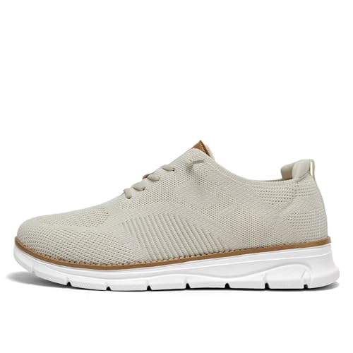 Men's Casual Dress Oxfords Shoes Breathable Knit Leisure Classic Business Fashion Sneakers Lightweight Comfortable Work Soft Sole Walking Shoes3