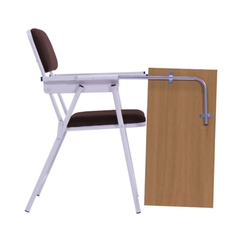 Image of Spacecrafts Folding Cushion Study Chair | Space Saving | Desk Chair | Powder Coated with Cushion | Chair with Writing Pad