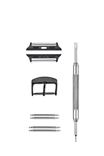 Apple watch adapter connector kit to fit 38 mm, 40 mm Black watch