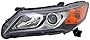 CarLights360: For Acura ILX Headlight Assembly 2013 2014 2015 Driver Side w/Bulbs Halogen DOT Certified Replacement For AC2502121