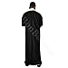 Black Cloak Bisht Abaya Arabian Men Saudi Eid Gulf Bedouin Islamic Islam Costumes Wedding Arab Dress Thobe Kaftan Caftan Mens Thoub Galabeya Jilbab Men's Muslim Costume Robe Jacket Clothing