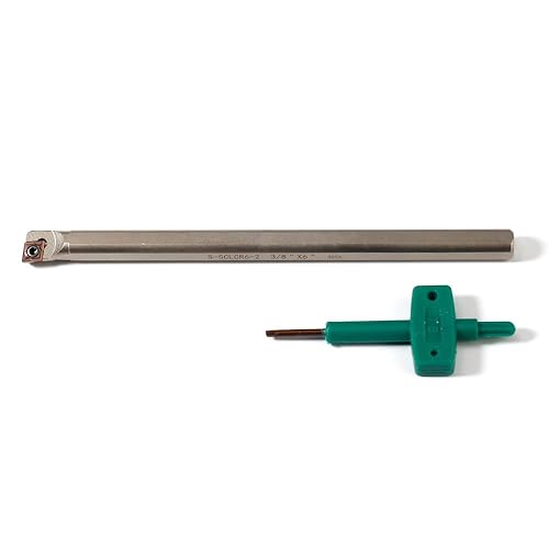 Miniatura 2 de YUFUTOL Barra de mandrinar indexable de 38 "x 6", soporte de herramienta de torneado Sclcr a la derecha con 1 inserto de torneado de carburo