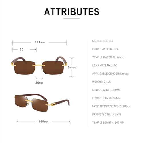 Lunettes de soleil de luxe sans monture légères pour éviter les marques - 6