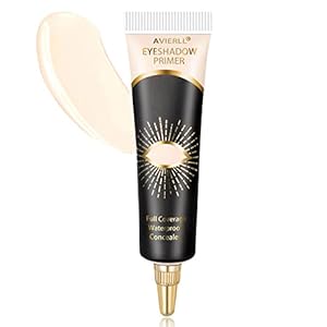 Eyeshadow Primer,Eye Primer,Makeup Primer Long Lasting Cream Eyeshadow Base,Primer Face Makeup,Full Coverage Waterproof Concealer 1 Pens -0.40 fl oz (01_IVORY)