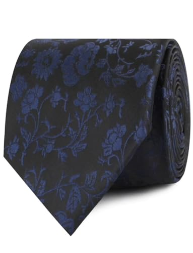 Image of OTAA Floral Necktie Casual Ties for Men - Perfect Neck Tie for Groomsmen Wedding Ties or Formal Occasions