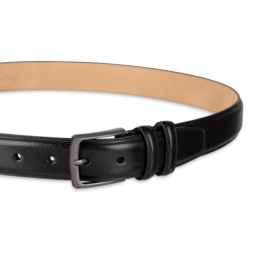Haggar Men's Leather Dress Belt for Suits and Pants-Classic, Formal, Business, Work3
