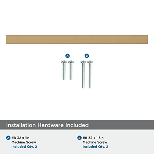 Image of Amerock | Cabinet Pull | Champagne Bronze | 6-5 /16 inch (160 mm) Center-to-Center | Monument | 1 Pack | Drawer Pull | Cabinet Handle | Cabinet Hardware