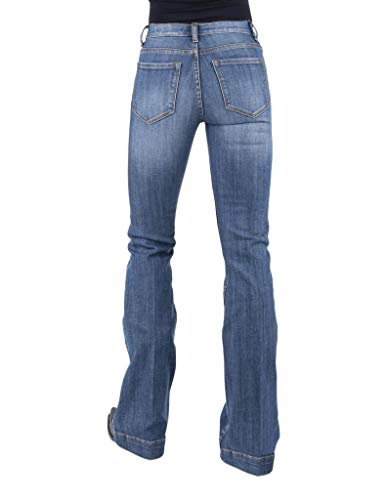 Stetson Women's 921 High Waist Flare Jeans Blue 18 LNG3