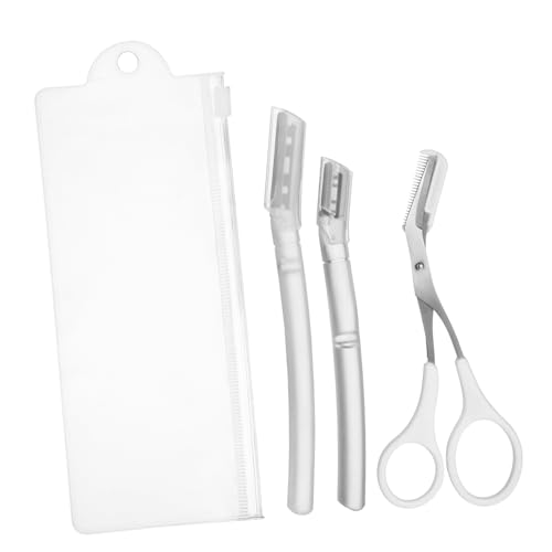 CIYODO Safe Eyebrow Shaping Kit with Trimmer and Scissors Flexible Grooming Tools for Precise Brow Tail and Peak Trimming Easy Use Beauty for Women