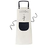 Carácter chino componente ti Delantal de bolsillo de cocina