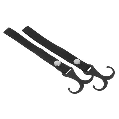 SOESFOUFU 2 Pcs Stroller Hooks No Hole Punching for Carrying Shopping Bags Purse Diaper Bag Easy Install Universal