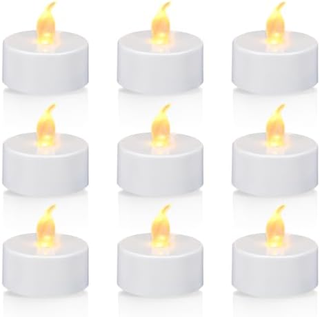 KOABY 24 Pack Tea Lights with Timer, Auto-On 6 Hours and Off 18 H...