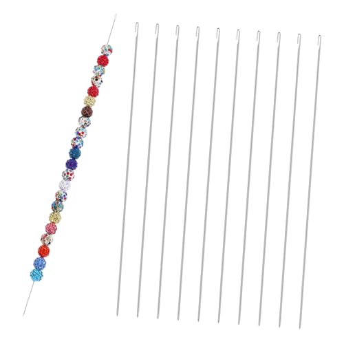 DIYEAH Aiguille pour Perles en Alliage Argenté Lot de 10 Facile à Utiliser et Gain de Temps Fabrication de Bijoux