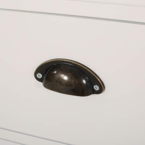 Christopher Knight Home Frederica Contemporary Kitchen Cart With Wheels, Natural + White #TOP7