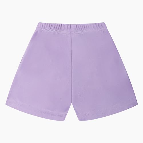 Image of Girls Summer Outfits Toddler Baby Girls Short Sets 2 Piece Clothing Set Flutter Sleeve Shirt and Short 2-7 Years