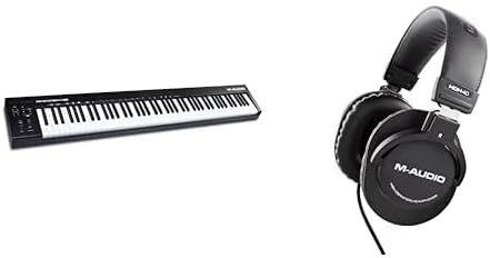 M-AUDIO Keystation 88 MK3 MIDI Controller Bundle with Headphones for Studio Recording, Music Production, Podcasting, Streaming