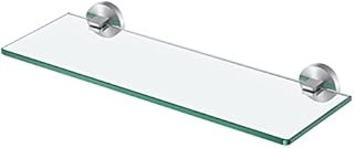 KES Bathroom Shelf Wall Mounted Glass Shelf 41CM, 8MM Extra-Thick Tempered Glass with Stainless Steel Bracket Brushed Finish, A2024S41-2