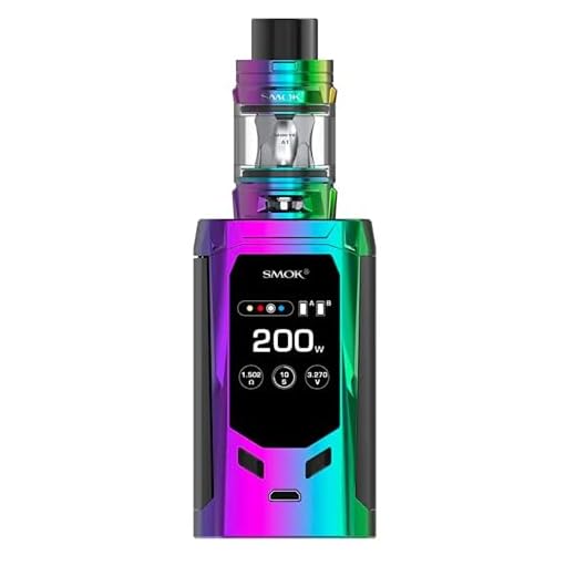 SMOK R-Kiss Vape Kit – 200W Dual Battery Vape Mod with TFT Display and USB Charging | Compact, Ergonomic Design – No Nicotine