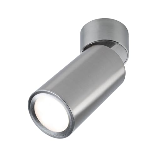 Plafonnier LED apparent Turnal Paulmann 93091 dimmable fer brossé