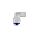 Produktbild Pure One QF-13A Quick-Fitting - Schnellverbinder 1/4 auf 1/8 (AG) Zoll. Ausführung: Ellenbogen | L-Form. Schlauch-Zubehör für Umkehr-Osmose, Wasser-Installationen oder Kühlschranksysteme
