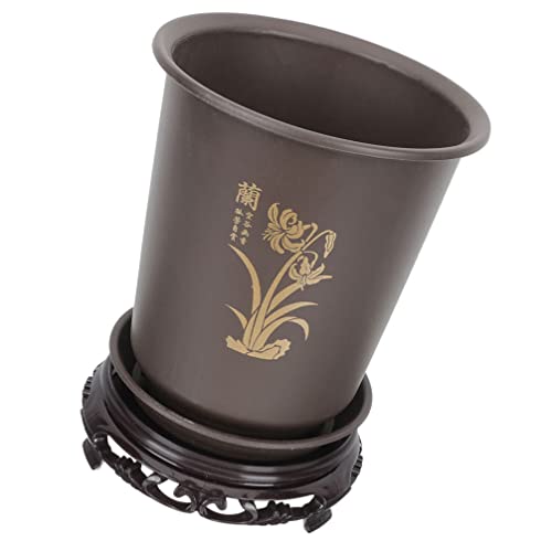 GANAZONO Orchid Pot Gardening Flowerpot Orchid Nursery Pot with Base Plant Pot Planter with Drainage Holes for Indoor and Ourdoor - Image 2
