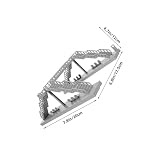 WOONEKY 2 Szt. Miniaturowy Mostek Nadchodnik Model Mostu dla Kolejki Modelowej Akcesoria Do Ogrodu Miniaturowego Kreatywny Do Budowy Scenki Kolejowej i Dekoracji Table