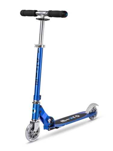 Micro SA0084 Kinderscooter Sprite klappbarer Roller in Saphirblau