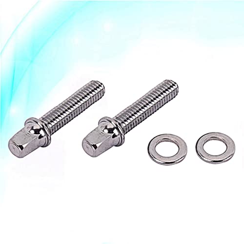 Milisten Accessories Screws Snare Drum 2 Pack Drum Drum Tension Screws Drum Tension Rods Drum Tension Rods 2 Inch Tension Rods With Accessories Ar Standoff #TOP6