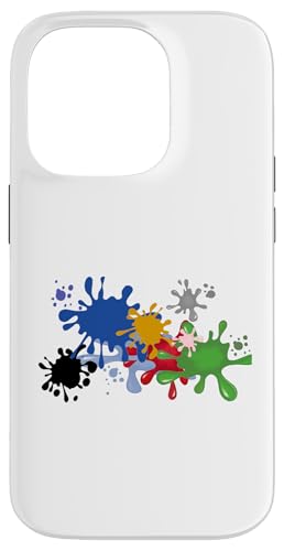 Manchas de Pintura�ASalpicado por el Arte �X�}�z�P�[�X iPhone 14 Pro �p