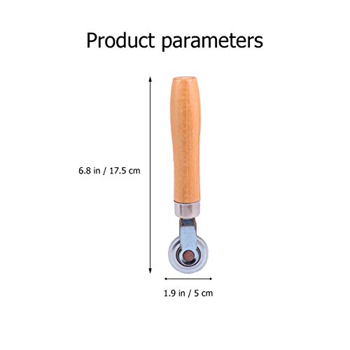 VILLCASE Rolo de Reparo de Pneu Rolo de Reparo de Tubo de Pneu Roda de Madeira E Borracha Com AlÃ§a