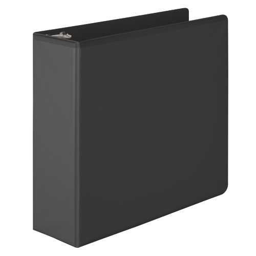 Wilson Jones 3 Ring 3 Inch Binder, Basic D-Ring View Binder, Black, 1 Case, 6 Binders/Case (W386-49Bppcs) #TOP11