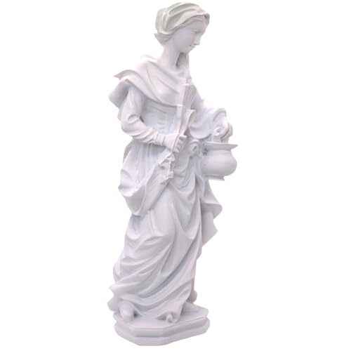 Estatua de la Madonna para Cocina en Resina Blanca miniatura 3
