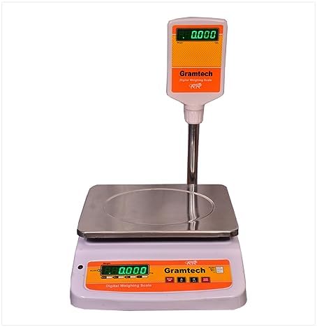 GTECHNOLOGY Weighing Scale 50kg x 2g Weight Machine for Shop, Factory ...