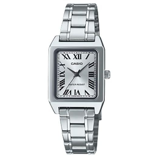 CASIO Reloj Analógico para Mujeres de Cuarzo con Correa en Acero Inoxidable LTP-B150D-7BEF