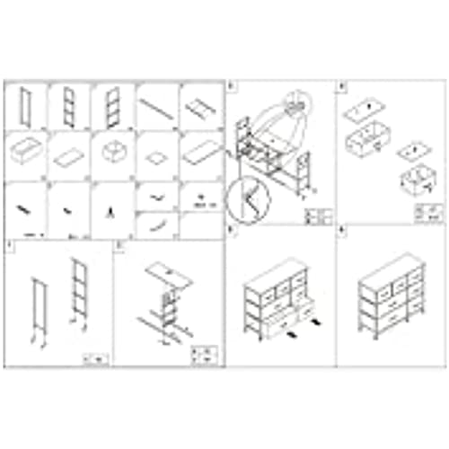 Azl1 Life Concept Dresser Storage Furniture Organizer-Large Standing Unit For Bedroom, Office, Entryway, Living Room And Closet-7 Removable Fabric Drawers, Light Grey #TOP6