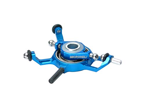 Microheli Precision CNC Aluminum X Swashplate (Blue) - Blade MCPXBL / BL2 (MCPXBL312X)