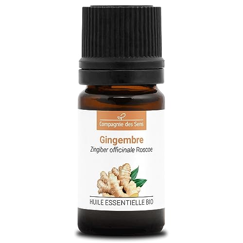 JENGIBRE - 5 mL - Aceite Esencial Orgánico de Calidad Superior - 100% Puro, Natural, Quimiotipado y Certificado AB
