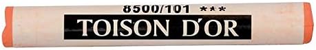Toison d'or K31E101 Artist Soft Pastel Chalk Set of 12 Vermilion Red Pale 101 Finest Quality