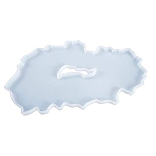 Crystal Epoxy Mold Coaster Cup Mat Tray Silicone Crystal Mold Handmade Mould