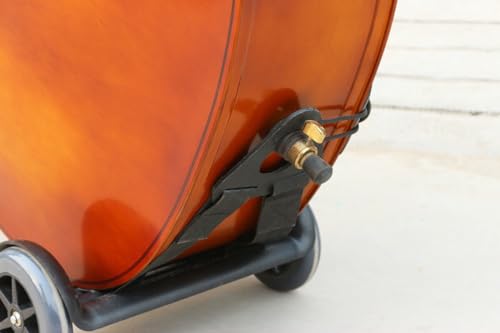 Vetimobato Carrinho de contrabaixo vertical portátil com carrinho de baixo com transporte de rodas,