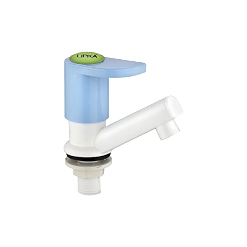Image of LIPKA Sky Pillar Tap Faucet | PTMT Water Tap | White /Blue Color |