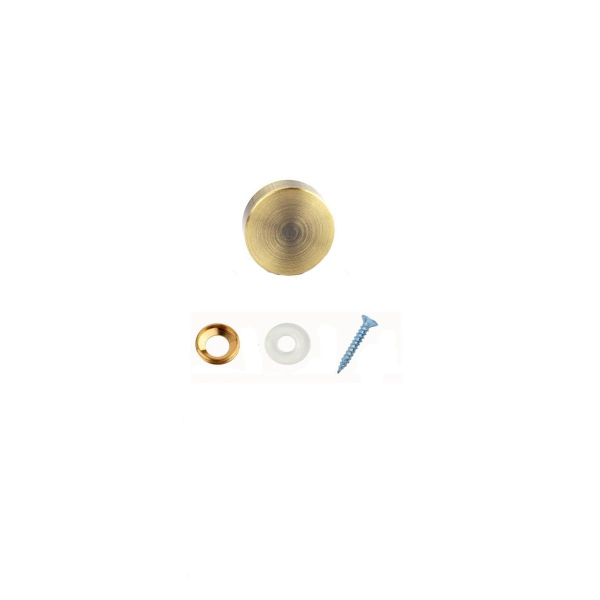 Unifizz Mirror Screws, 18mm Copper Mirror Nails with Decorative Caps