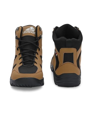Image of Leo Men's Waterproof Non-Slip Lightweight Outdoor Mid Top Ankle Boots For Men Boots For Men